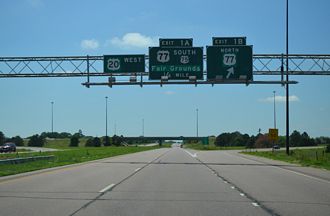 I-129/US 20-75 west at US 77 - South Sioux City, NE