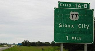 US 20 east at I-129/US 75-77 - 2005