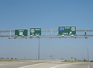 US 75/77 north at I-129/US 20 - 2007