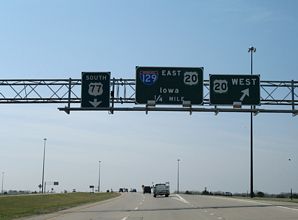 US 77 south at I-129/US 20-75 - 2007