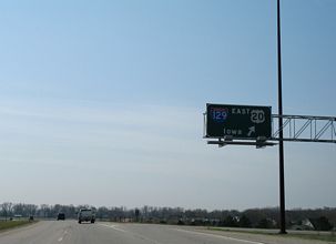 US 77 south at I-129/US 20-75 - 2007