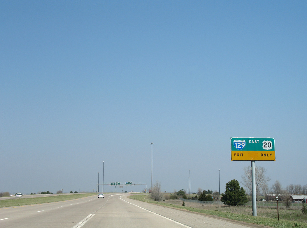 US 75/77 north at I-129/US 20 - 2007