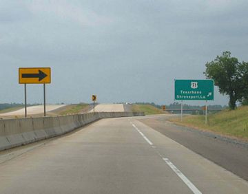 Arkansas Highway 245 South at U.S. 71 in Texarkana