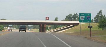 US 71 north at AR 245 - Texarkana