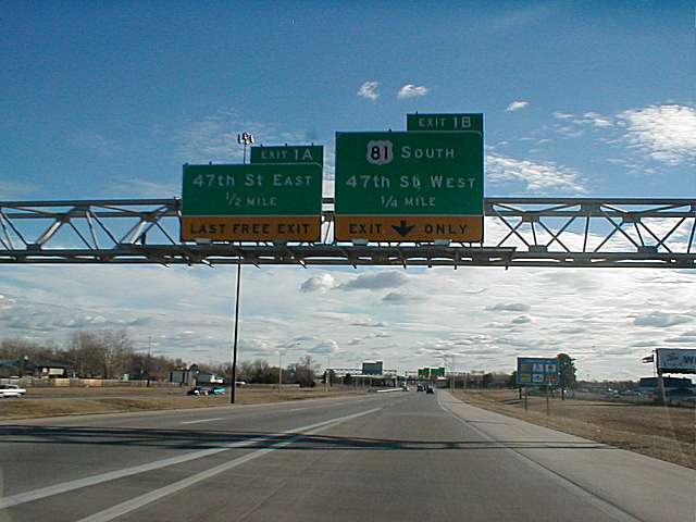 I-135 south at US 81 - Wichita, KS - 2002