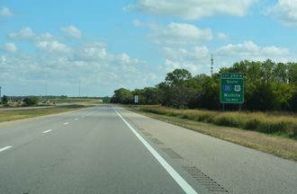 I-70/US 40 east at I-135/US 81 - Elm Creek Twp, KS