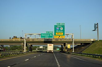 I-70/US 40 west at I-135/US 81 - Salina, KS