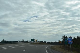 I-140 west at US 17 - Bishop, NC