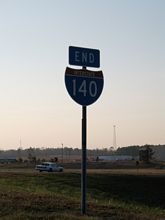 I-140 west at US 421 - 2006