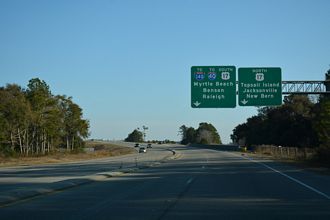 US 17 north at I-140 - Wilmington, NC