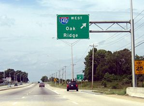 US 129 north at I-140 - Alcoa, TN