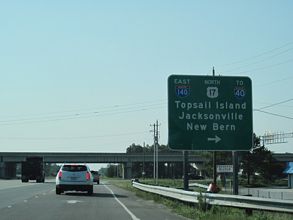 US 421 north at I-140 - 2010