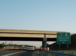 US 421 south at I-140 - 2006