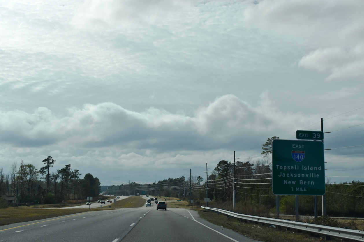 US 17 south at I-140 - Bishop, NC