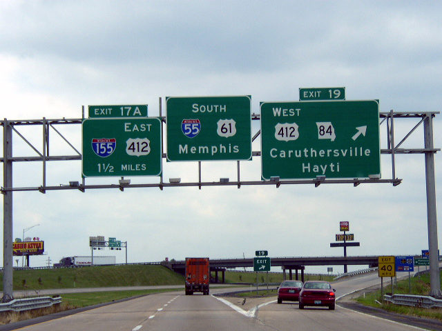 I-55/US 61 south at US 412 - 2003