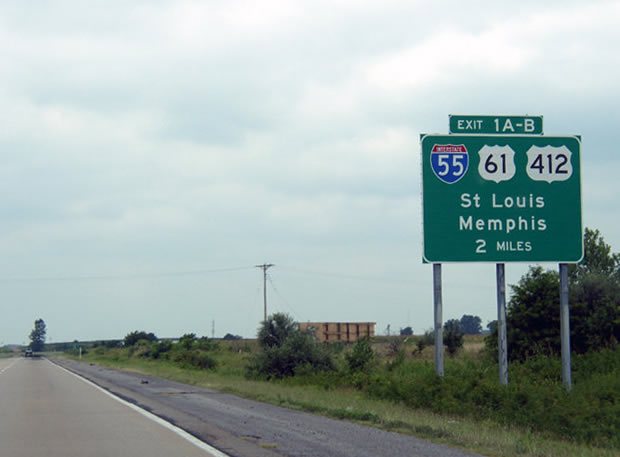 I-155/US 412 west at I-55/US 61 - 2003
