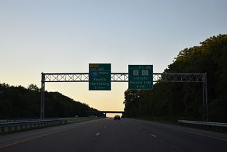 I-55 north at I-155 - Lincoln, IL