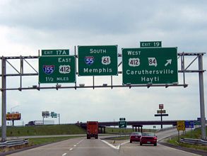 I-55/US 61 south at US 412 - 2003