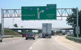 I-74 east at I-155 - 2005