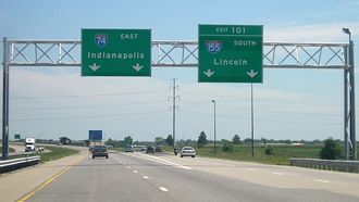 I-74 east at I-155 - 2005