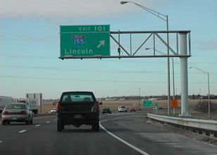 I-74 west at I-155 - 2002