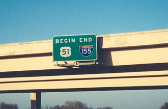 I-155/US 412 east at US 51 - Dyersburg, TN