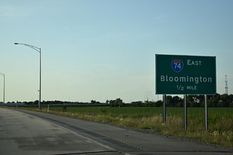 I-155 north at I-74 - Morton, IL
