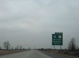 I-155/US 412 west at I-55/US 51 - 2009