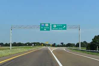 US 51/412 north at I-155 - Dyersburg, TN