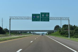 US 51 south at I-155/US 412 - Dyersburg, TN