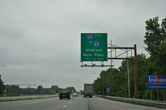 US 41 north at I-164 - Evansville, IN