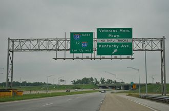 US 41 south at I-164 - Evansville, IN