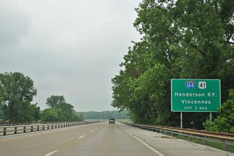 Veterans Memorial Parkway east at I-164/US 41 - Evansville, IN