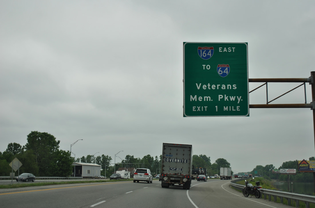 US 41 north at I-164 - Evansville, IN