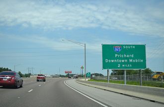 I-65 north at I-165 - 2016
