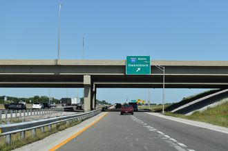I-65 north at I-165/KY 9007 - Bowling Green