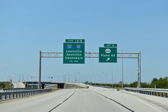 KY 9007 north at I-65/165 - Bowling Green