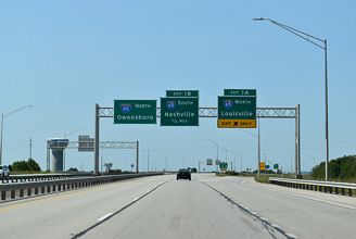KY 9007 north at I-65/165 - Bowling Green