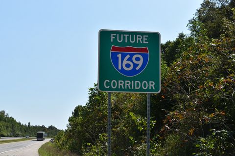 Future I-169 Corridor sign