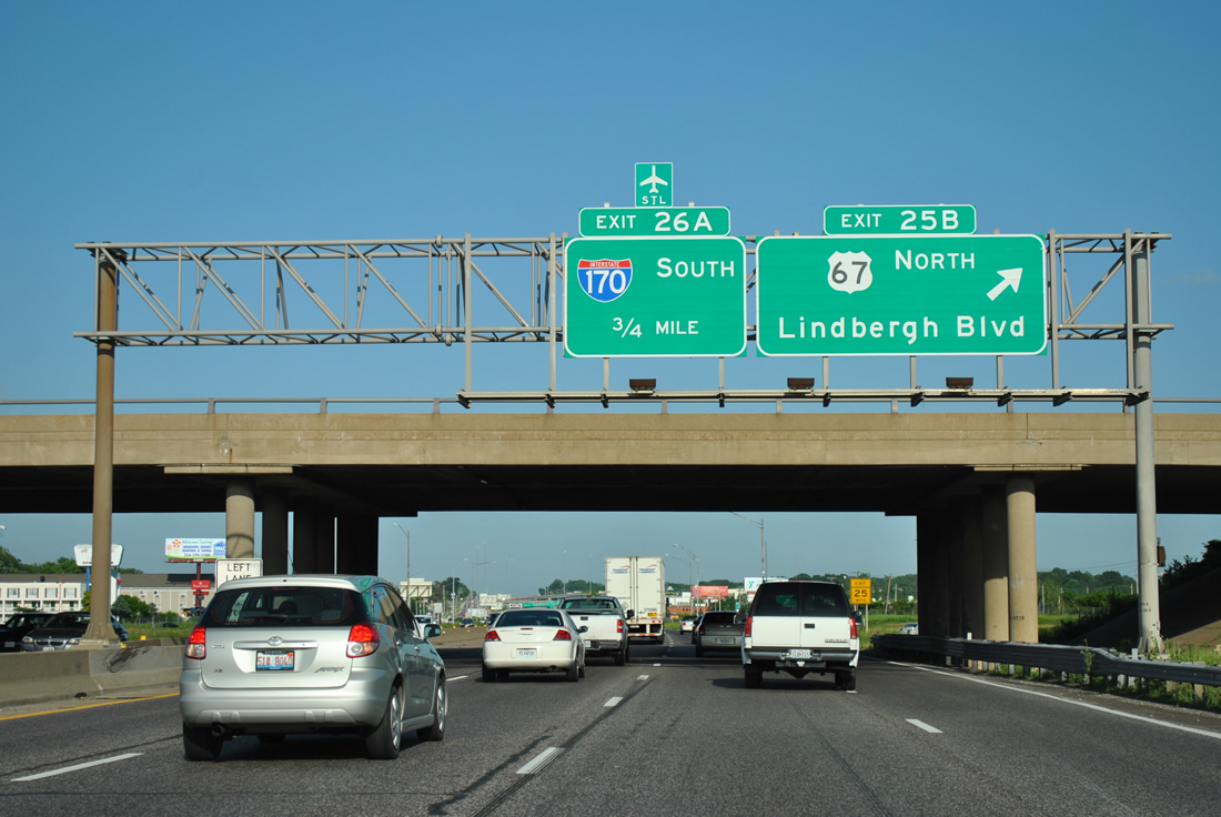 I-270 east at I-170 - Hazelwood, IN