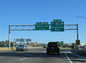 I-64/US 40 east at I-170 - 2004