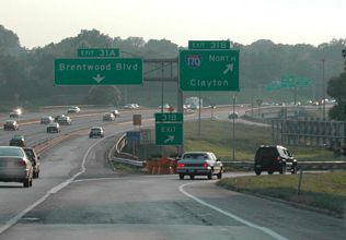 I-64/US 40 west at I-170 - 2002