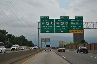 I-170 south I-64/US 40 - Clayton, MO