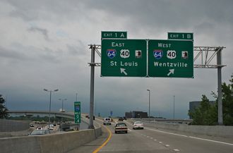 I-170 south I-64/US 40 - Richmond Heights, MO