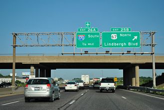 I-270 east at I-170 - Hazelwood, IN