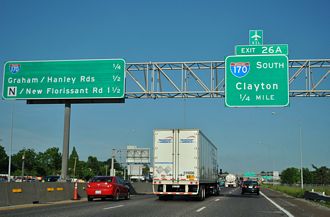 I-270 east at I-170 - Hazelwood, IN