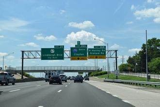 I-270 west at I-170 - Florissant, IN