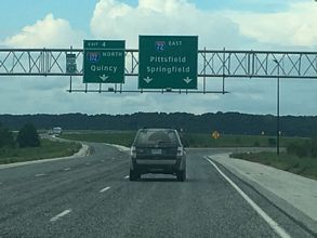 I-72/US 36 east at I-172 - Fall Creek, IL