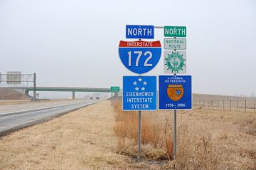I-172 north at Adams County, IL