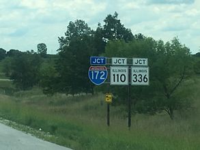 US 24 east at I-172/IL 110-336 - Quincy